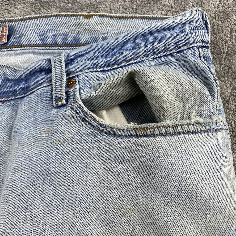 Levis‎ 550 Relaxed Fit Jeans Mens 42x28 Blue Light Wash High Rise - Picture 8 of 16